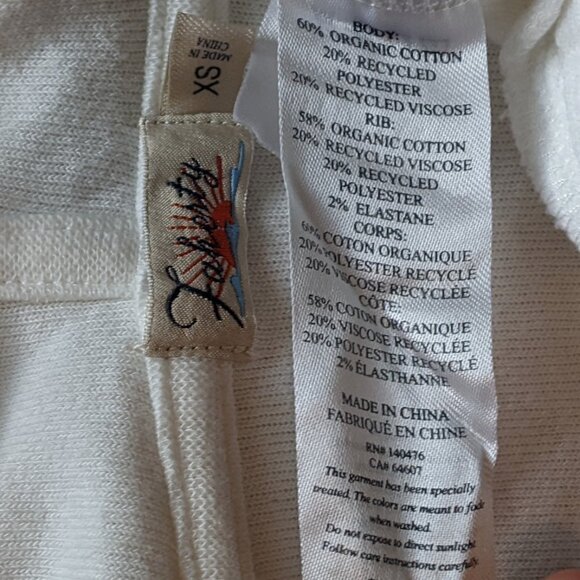 Faherty Beach Fleece Zip Hoodie White - Picture 5 of 8